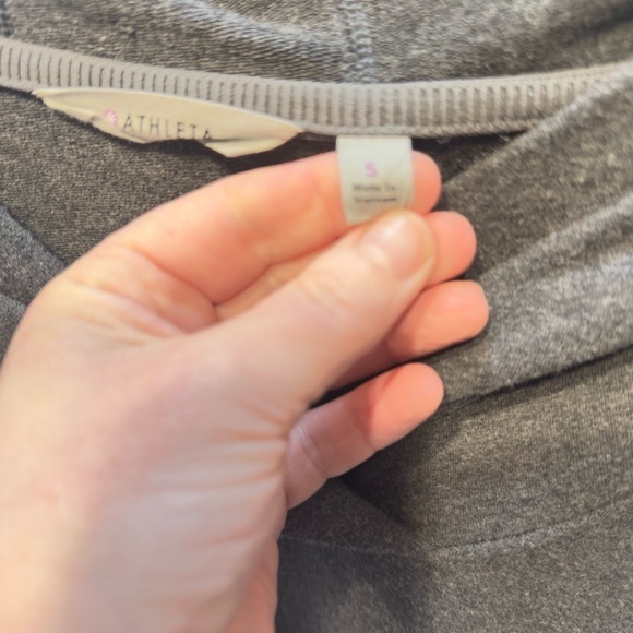 Athleta Hooded Sweatshirt Dress Size Small - Picture 4 of 9